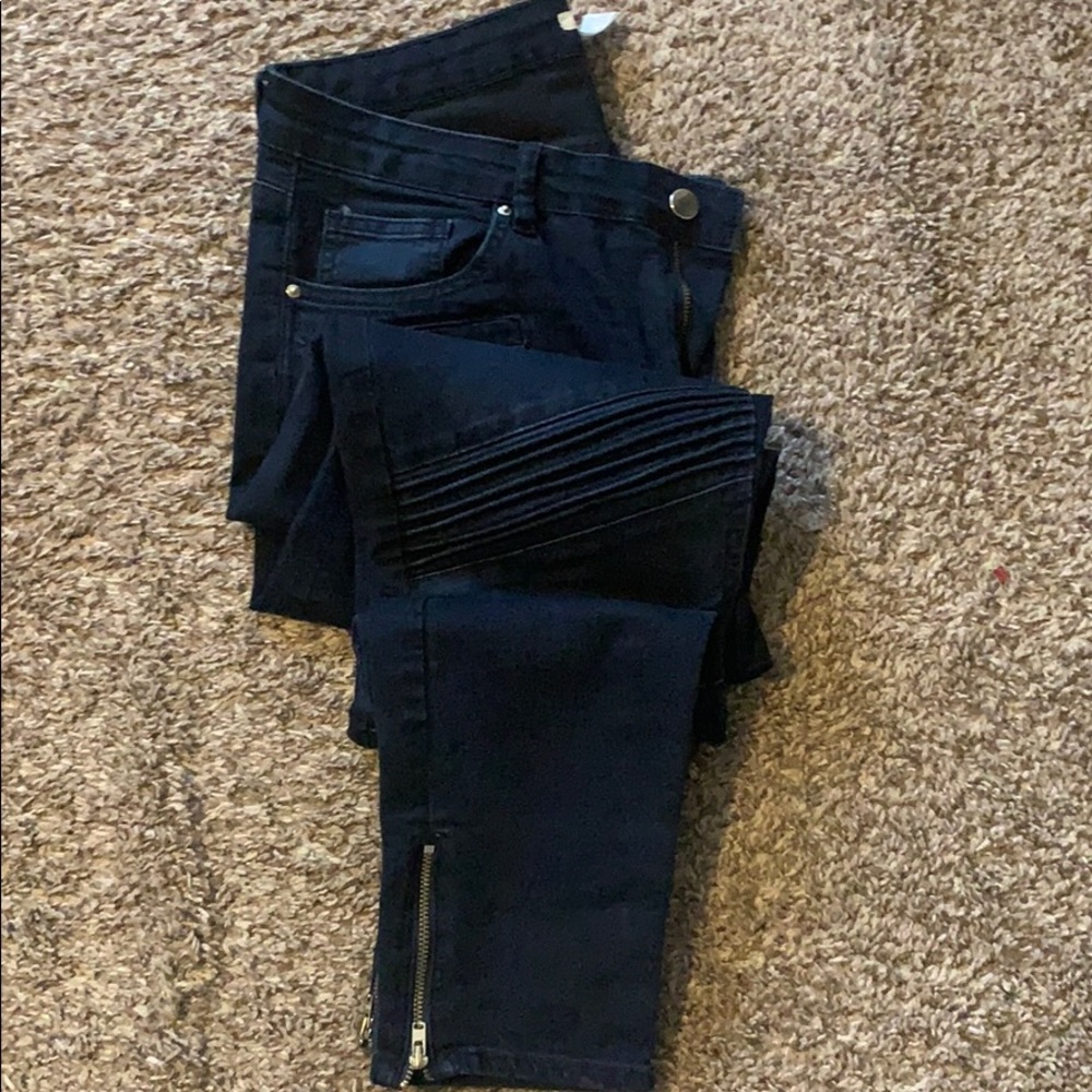 Biker jeans